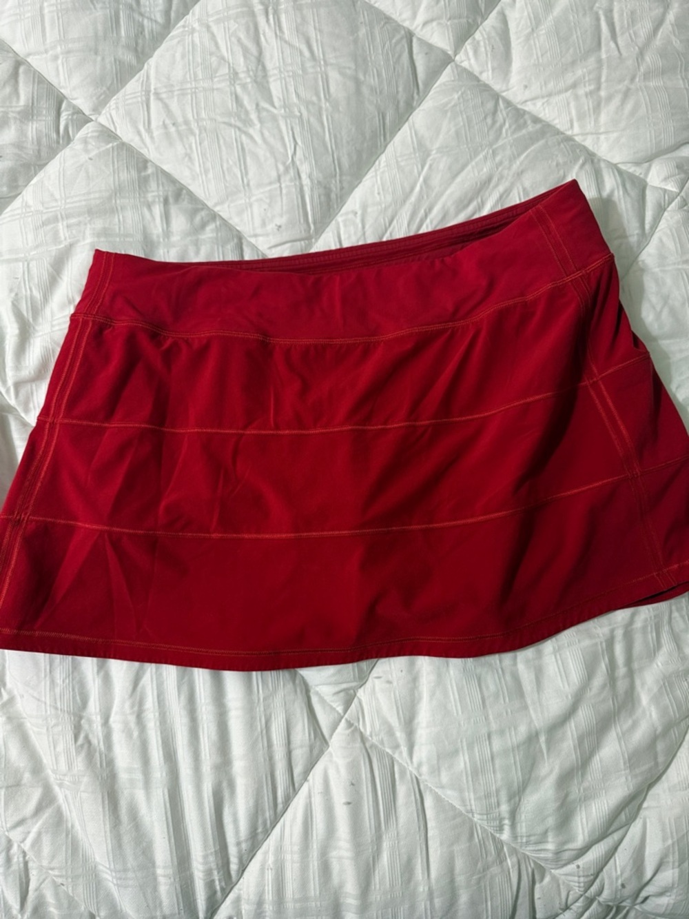 lululemon athletica Bright Red Athletic Skort